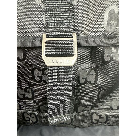 GUCCI Off The Grid GG Nylon Backpack Bag Black 644992 - Picture 3 of 14